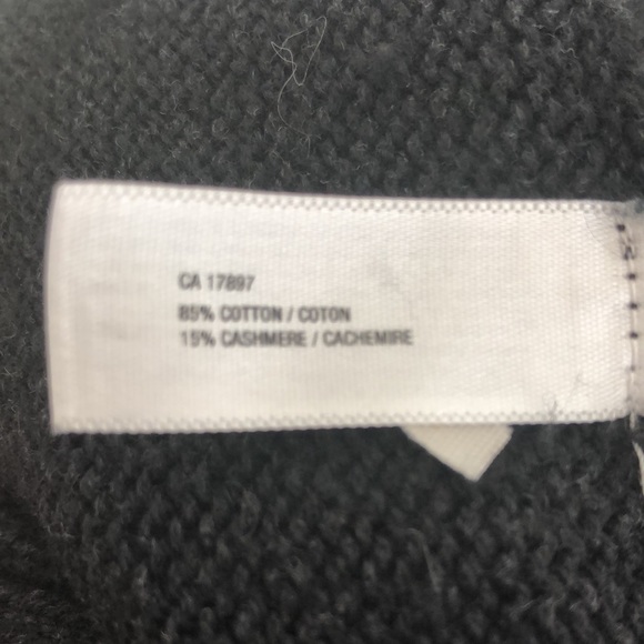 Black cashmere-blend wrap sweater - Picture 5 of 5